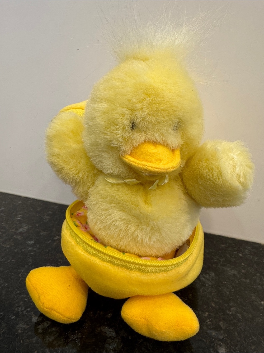 Mary Meyer- Plush Yellow Duckling Stuffed Toy in egg- Soft Cuddly Chick